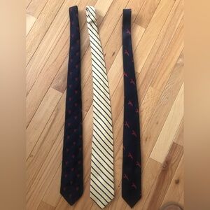 Nautica Men's Tie Set - Navy, Cream, and Red